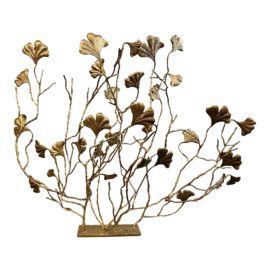 NEW John Richard Decorative Fireplace Ginkgo Boughs Leafs Sculpture. Original Price: $2,265
