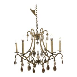 Dennis & Leen Iron + Crystal Chandelier