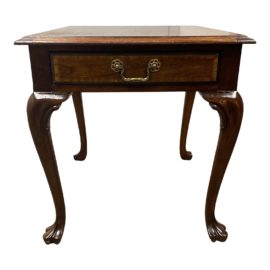Late 20th Century National Mt.Airy Cabriole Leg Side Table + Drawer