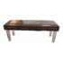 Contemporary - Faux Leather + Lucite Legs Bench