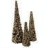 Crate & Barrel Decorative Ornaments Conical Threes - Set of 3