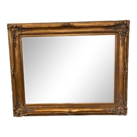Mid 20th Century Large Rococo Gold Gilt Mirror