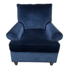 Hickory Chair Furniture Blue Velvet Arm Chair. Original Price: $3,654