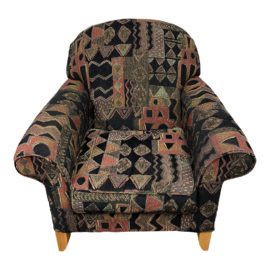 Custom Graphic Print Arm Chair