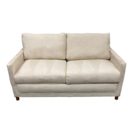 Full Size Micro Fiber Cream Loveseat Sleeper Sofa. Original Price: $1,500