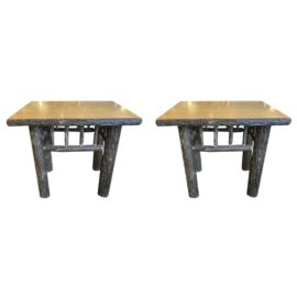 Late 20th Century Rustic Branch Side Table