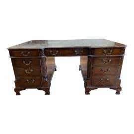 Early 20th Century Three Piece Partners Desk