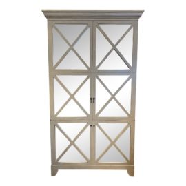 Lillian August Mirrored Front Clothing + Storage Armoire. Original Price: $8,000