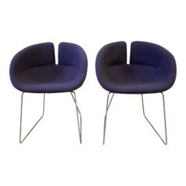 Vintage Moroso Patricia Urquiola Fjord Chairs - a Pair. Original Price: $3,200
