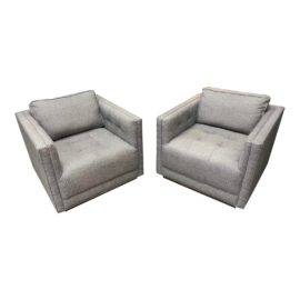 Four Hands Kiera Swivel Chairs- a Pair. Original Price: $1,500