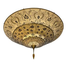 Fortuny Scheherazade 3 Tiers Floral Silk Pendant. Original Price: $7,500