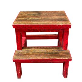 Mid 20th Century Amish Ruler Step Stool