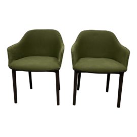 Vitra Ronan & Erwan Bouroullec Softshell Light Blue Chairs - a Pair. Original Price: $1,840