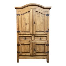Late 20th Century Rustic Pine Armoire