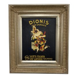 French Poster Canvas Print Framed- Dionis Gran Spumante