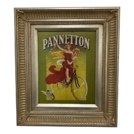 French Poster Canvas Print Framed