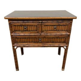 Mid 20th Century Bamboo Accent Table