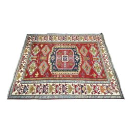 Vintage Pakistani Kazak Area Rug - 5′11″ × 7′11″