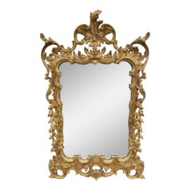 LaBarge Late 20th Century Rococo Gold Gilt Ornate Mirror