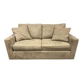 Room and Board Ultra Suede Loveseat