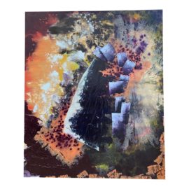 Brian Ricci Tangerine Pigment and Binder on Linen 60"x72" 2015. Original Price: $5,000