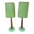 Early 20th Century Bakelite Jade Table Lamps - a Pair