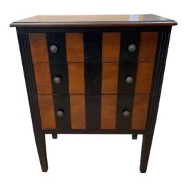 Late 20th Century Two Tone Three Drawer Dresser