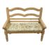 Late 20th Century White Wash Farm Kitchen Pine Bench