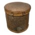 Mid 20th Century Woven Basket With Lid