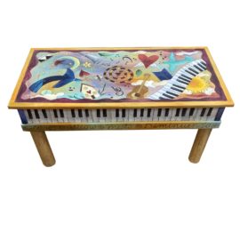 The Sticks Furniture Hand Painted Storage Bench / Coffee Table. Original Price: $2,700