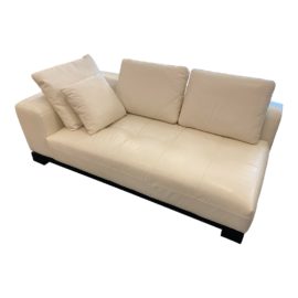 Custom Design Cream B&B Italia Style Chaise Lounge. Original Price: $2,500