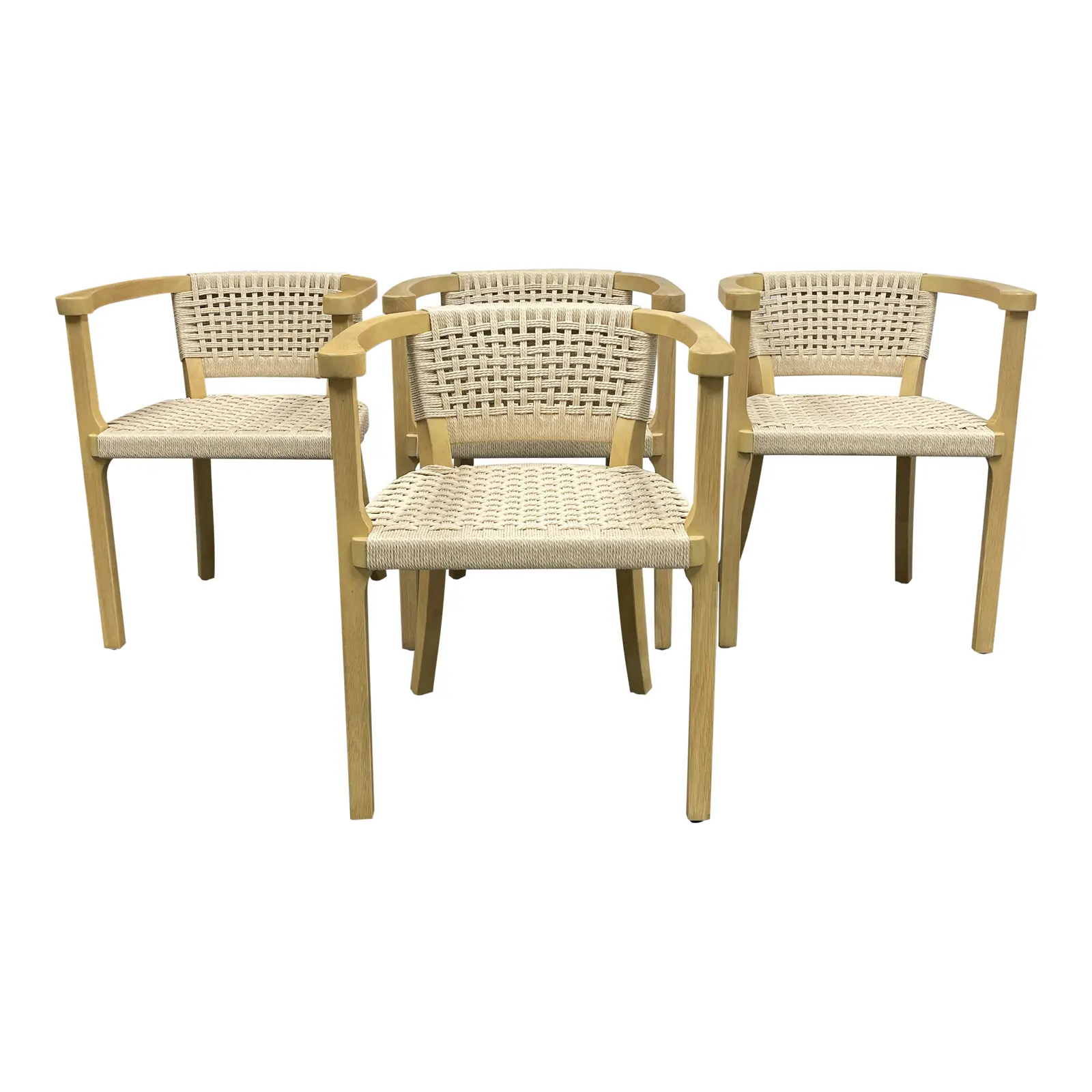 NEW Restoration Hardware Custom Design Seagrass Kilmos Chair - Set of Four. Original Price: $3,700