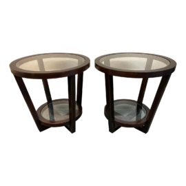 Bernhardt Furniture Zola Side Tables - a Pair. Original Price: $1,800