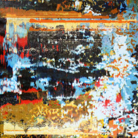 Jose Maria Clark "Smashed Bouquet" Acrylic on Canvas