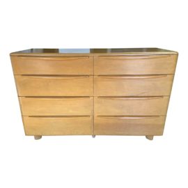 Heywood Wakefield Encore Moderne Wheat Finish 8-Drawer Dresser