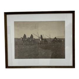 Framed Sepia Native American Print