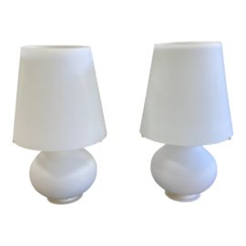 Late 20th Century Max Ingrand for Fontana Arte 1853 Table Lamps - a Pair