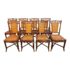 Grange Chinoiserie Caned Dining Chairs, Set of Eight