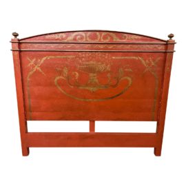 Queen Size Niermann Weeks Venetian Painted Headboard. Original Price: $9,300