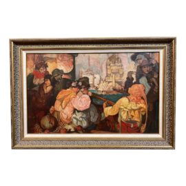 Original T. Czechowski Painting Oil on Board