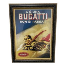 Bugatti Italian Poster Print Custom Framed