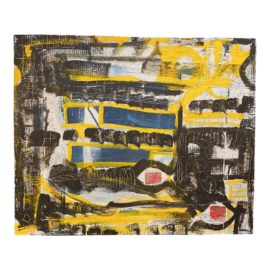 Stuart Sheldon City Fever 2003, Collage in Acrylic + Paper on Cardboard