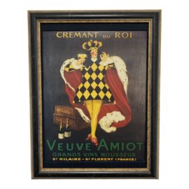 Cremant + Du Roi French Canvas Print Custom Framed