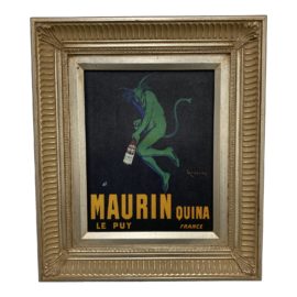 French Poster Canvas Print Framed- Maurin Quina Le Puy France