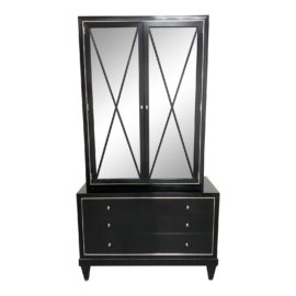 Barbara Barry Baker Furniture Glass Front Curio Cabinet. Original Price: $28,347