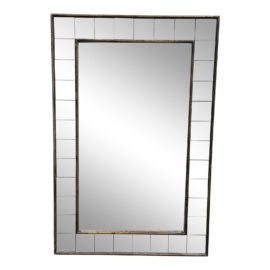 West Elm Antique Tiled Wall Mirror. Original Price: $300