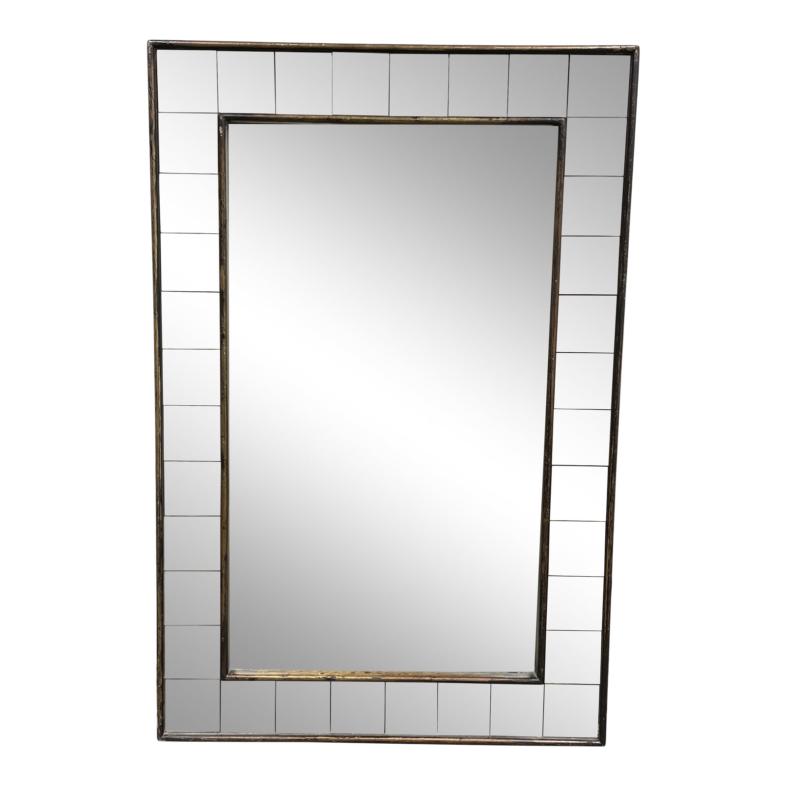 West Elm Antique Tiled Wall Mirror. Original Price: $300 - Design Plus  Gallery, image size:1600x1600