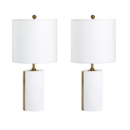 Cyan Design Pair Cylindro Table Lamps. Original Price: $724