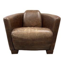 Silk Route Artsome Collection Mona Leather Chair. Original Price: $2,000