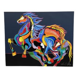 Luis Cogley Wild Horses Original Painting -2008-'09
